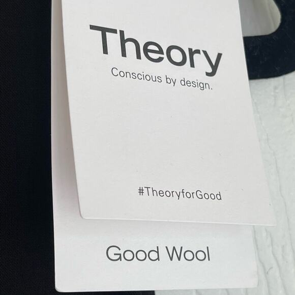 Theory Sleeveless Fitted Dress In Good Wool Black Women's Size 6/4 NWT - Picture 8 of 11